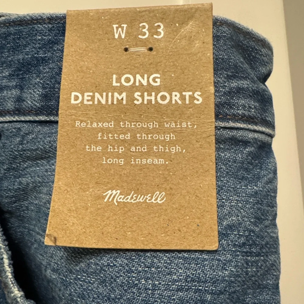 Madewell Distressed Blue Jean Shorts - Picture 3 of 8